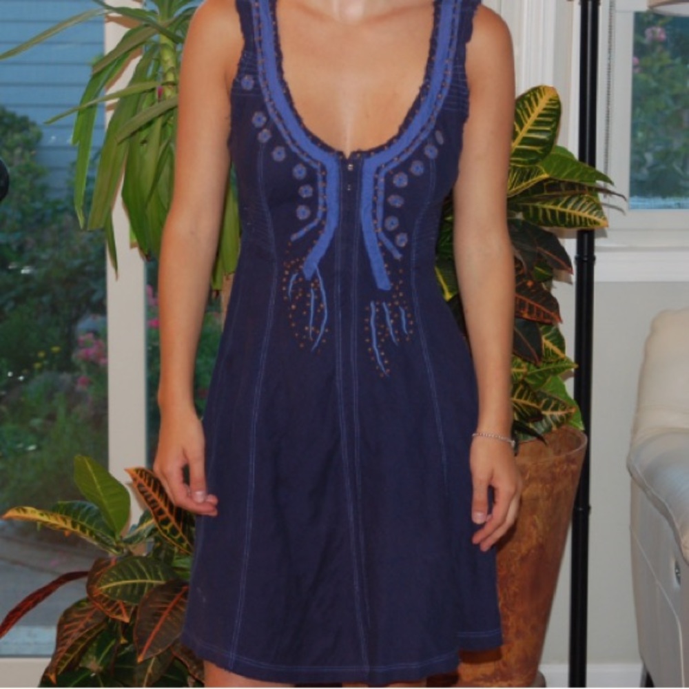 Free People blue dress